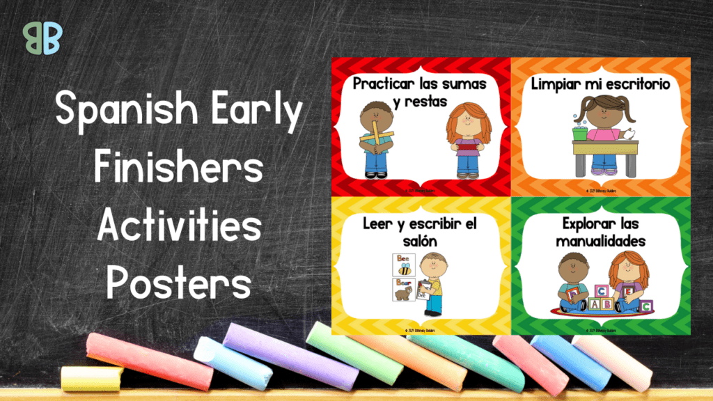 spanish early finisher activities posters