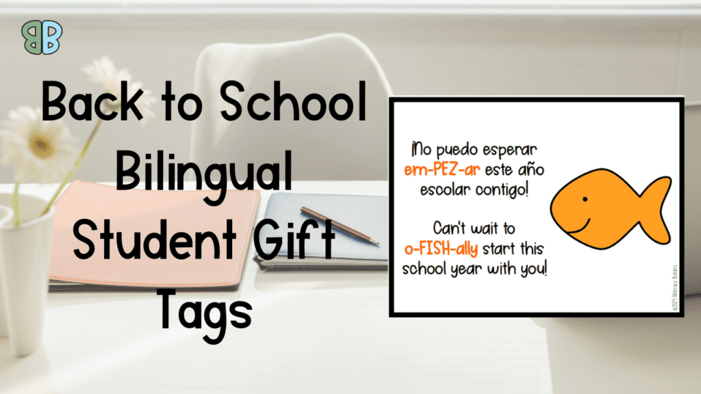 back to school bilingual student gift tags