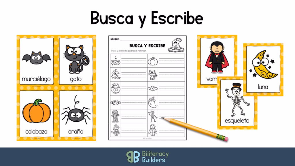 free spanish halloween activity